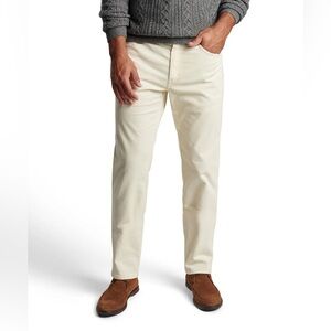 Peter Millar Cream Corduroy 5 Pocket Pants - Quiet Luxury & Preppy Style